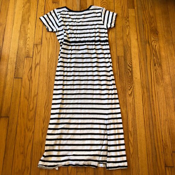 West Marine NWOT Women's Black White Striped Beachside Maxi Dress Size M - Picture 6 of 6